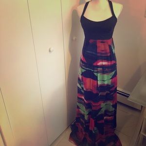 Jessica Simpson Multi-Colored Maxi Dress